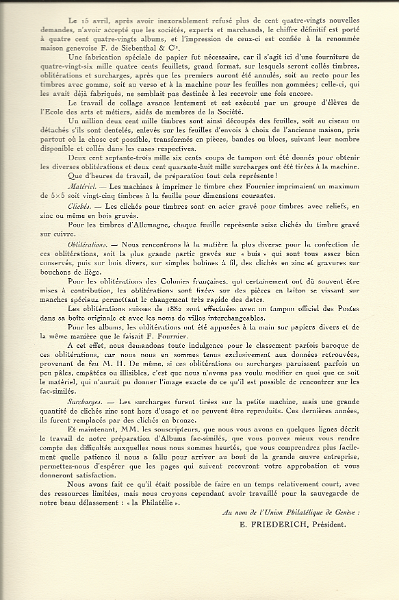 0006 (10).png -     Lote:    6      Falsos Fournier      Lotes Especiais       Descrição:      Falsos Fournier.   Álbum n.º 353 com fac-smiles mundiais falsificados por François Fournier, editado pela L'Union Philatélique de Genéve. Álbum em excelentes condições de conservação. MB e MR.        Livro       Valor Base:     &euro; 5.000,00     Valor Venda:     &euro; 6.500,00     